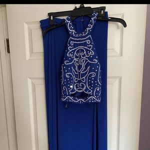Blue Two Piece Dress